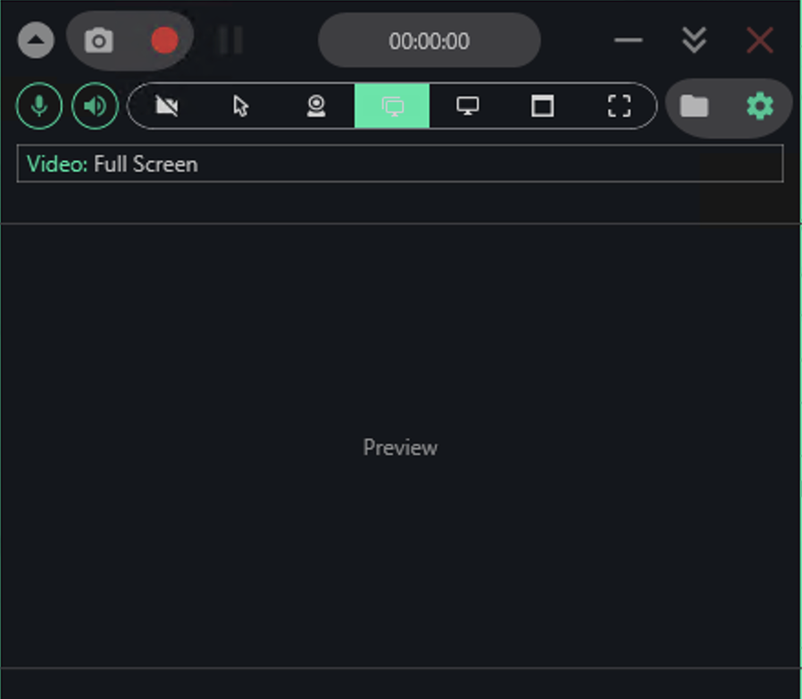 Screen Recording Programs window